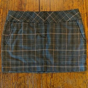 Express Plaid Mini Skirt